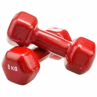 دمبل ایروبیک روکش‌دار 3 کیلوگرمی بسته دو عددی