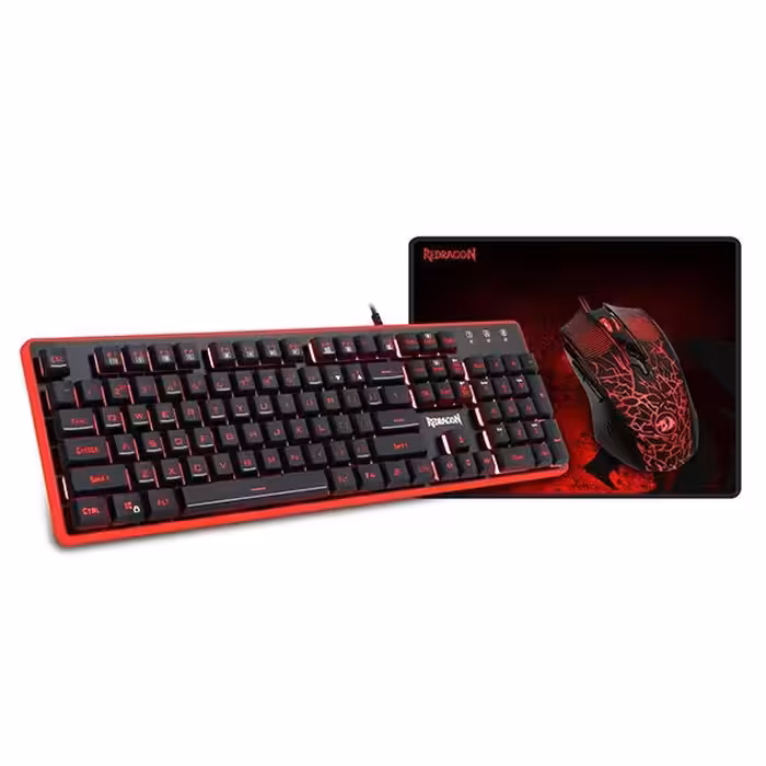 باندل موس و کيبورد و موس پد مخصوص بازی ردراگون مدل K509/M608/P016