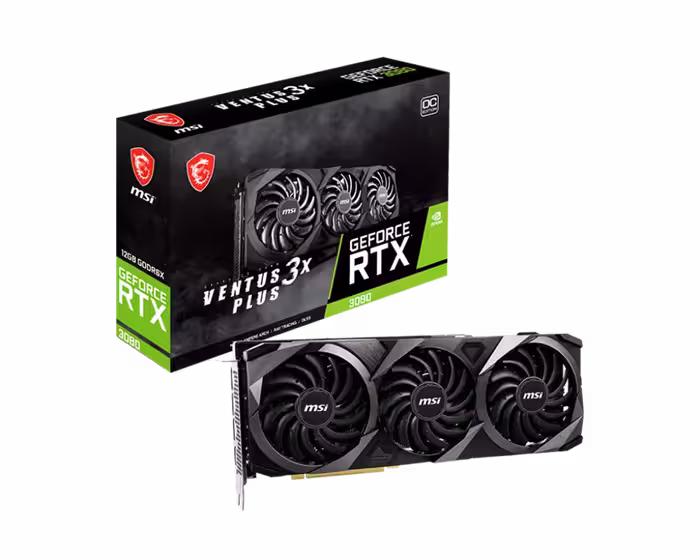 کارت گرافیک  ام اس آی مدل GeForce RTX 3080 VENTUS 3X PLUS 12G OC LHR حافظه 12 گیگابایت