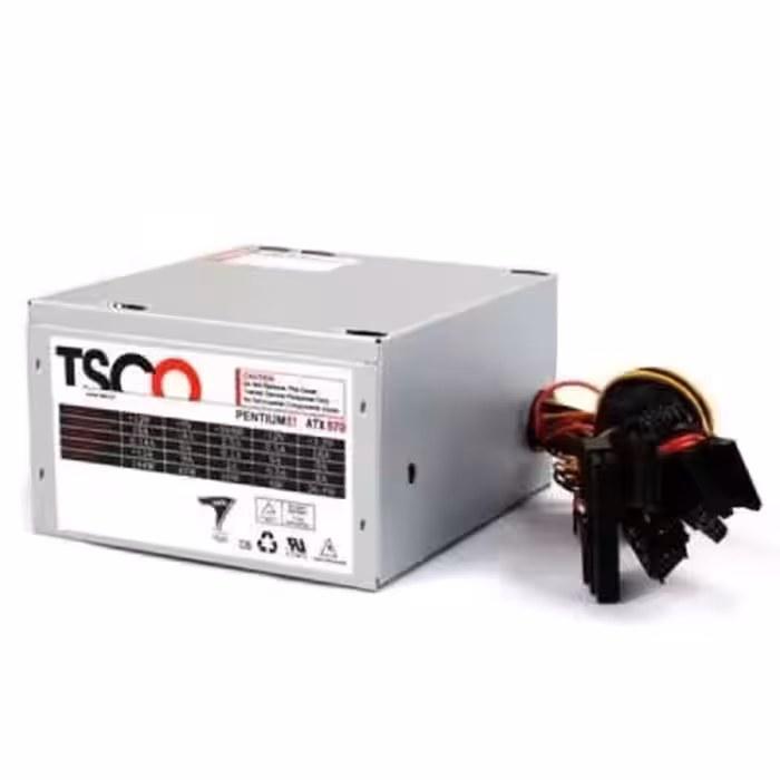 منبع تغذیه کامپیوتر تسکو مدل TP570 به همراه کابل برق