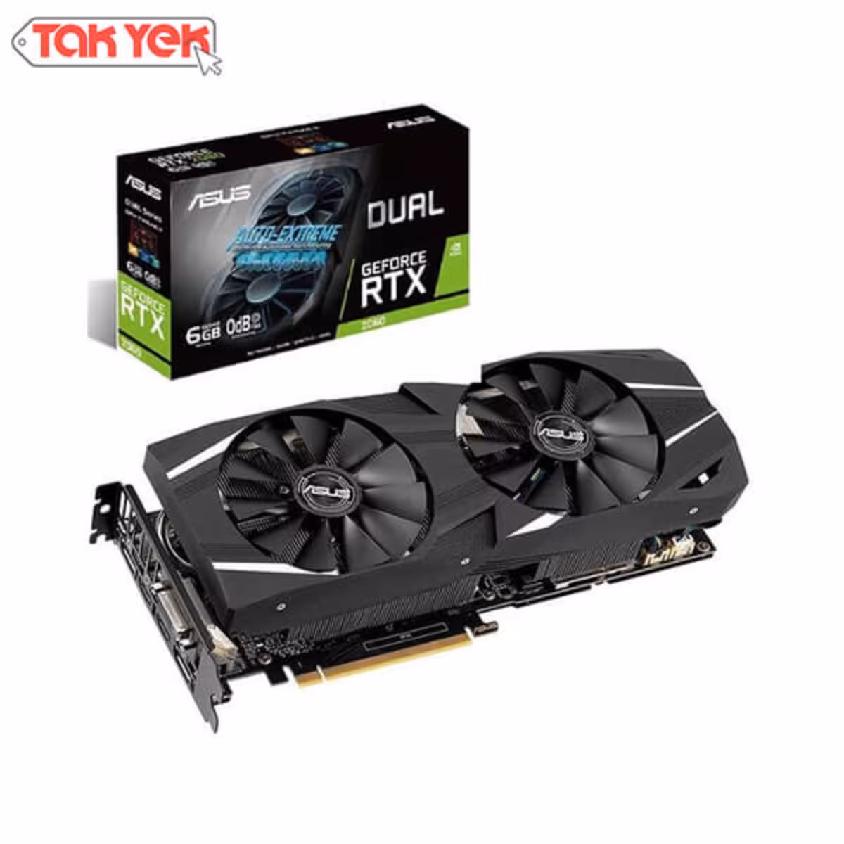 کارت گرافیک ایسوس مدل RTX2060 DUAL OC 6G EDITION D6