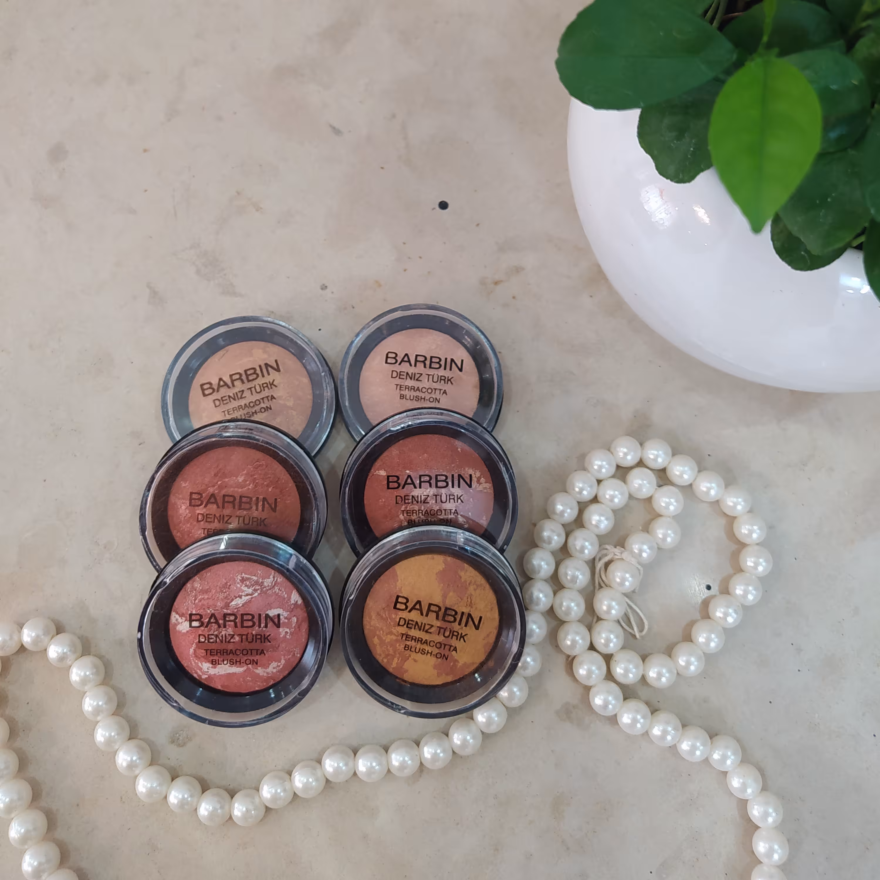 رژ گونه برند باربین 6 طیف رنگ 