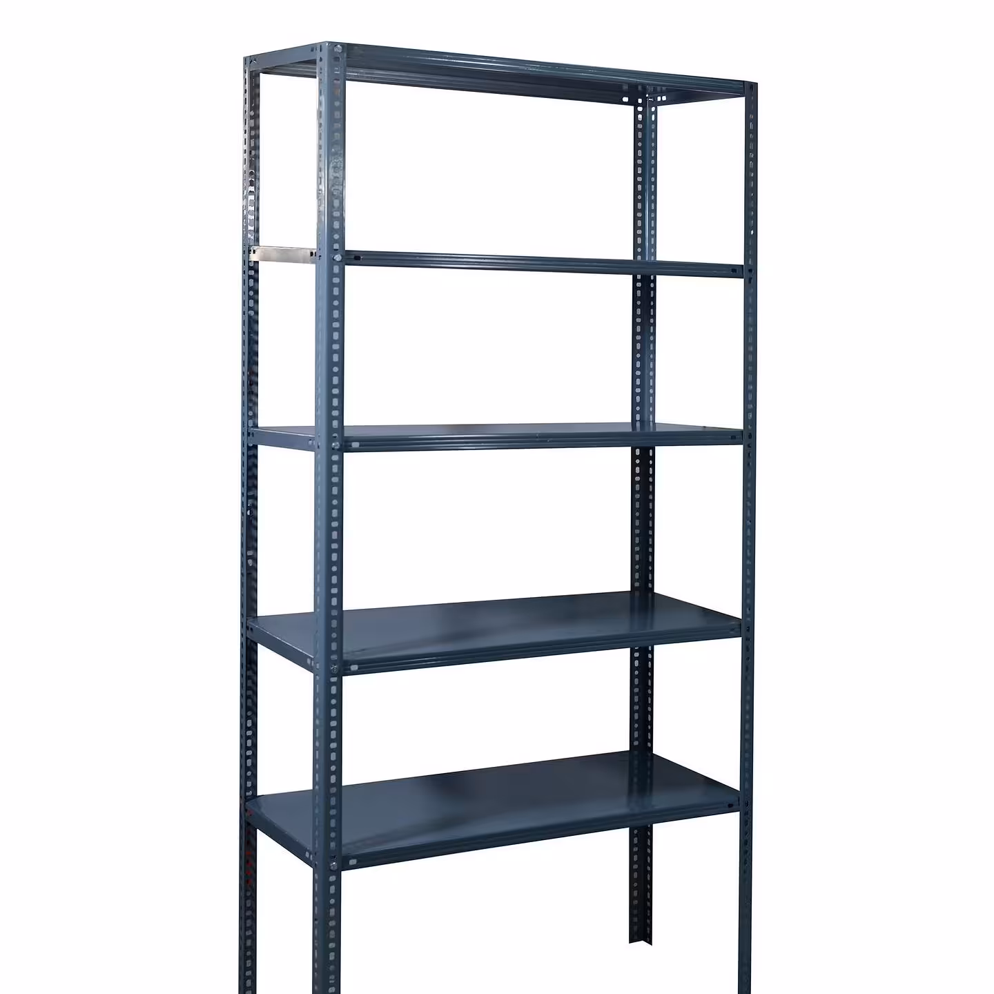 قفسه بندی انبار در رنگ طوسی  40در90در200سانت  در 5طبقه تحمل وزن هر طبقه 80 کیلو