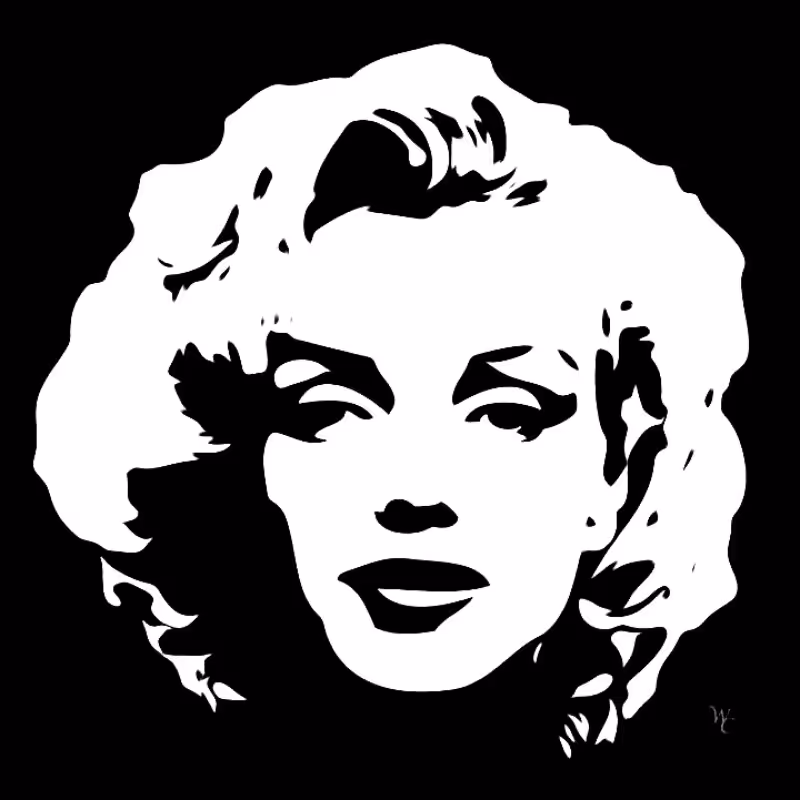 تبدیل عکس به نقاشی پرتره سیاه سفید مدرن ابعاد 30در 40