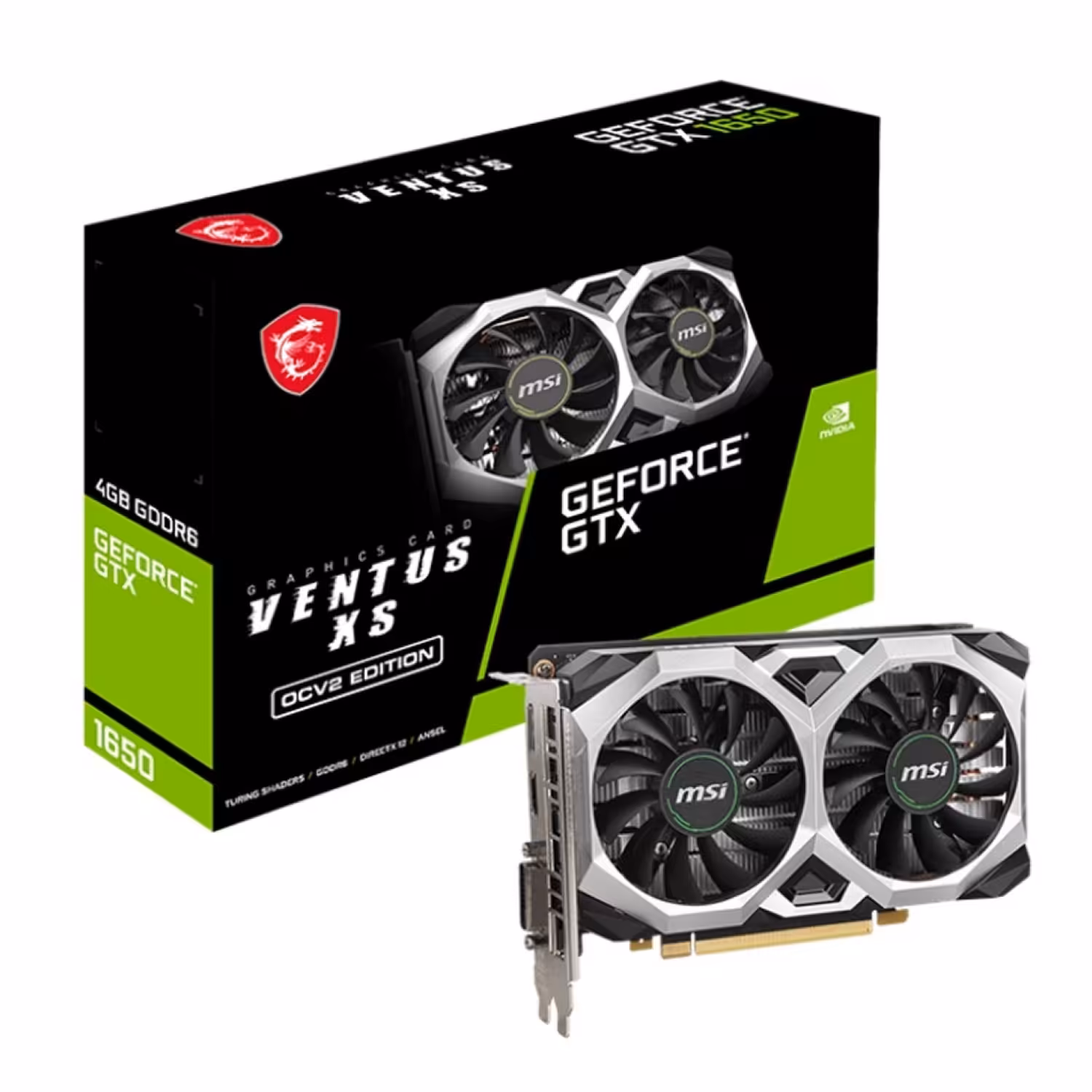کارت گرافیک ام اس آی GeForce GTX 1650 D6 VENTUS XS OC 4GB