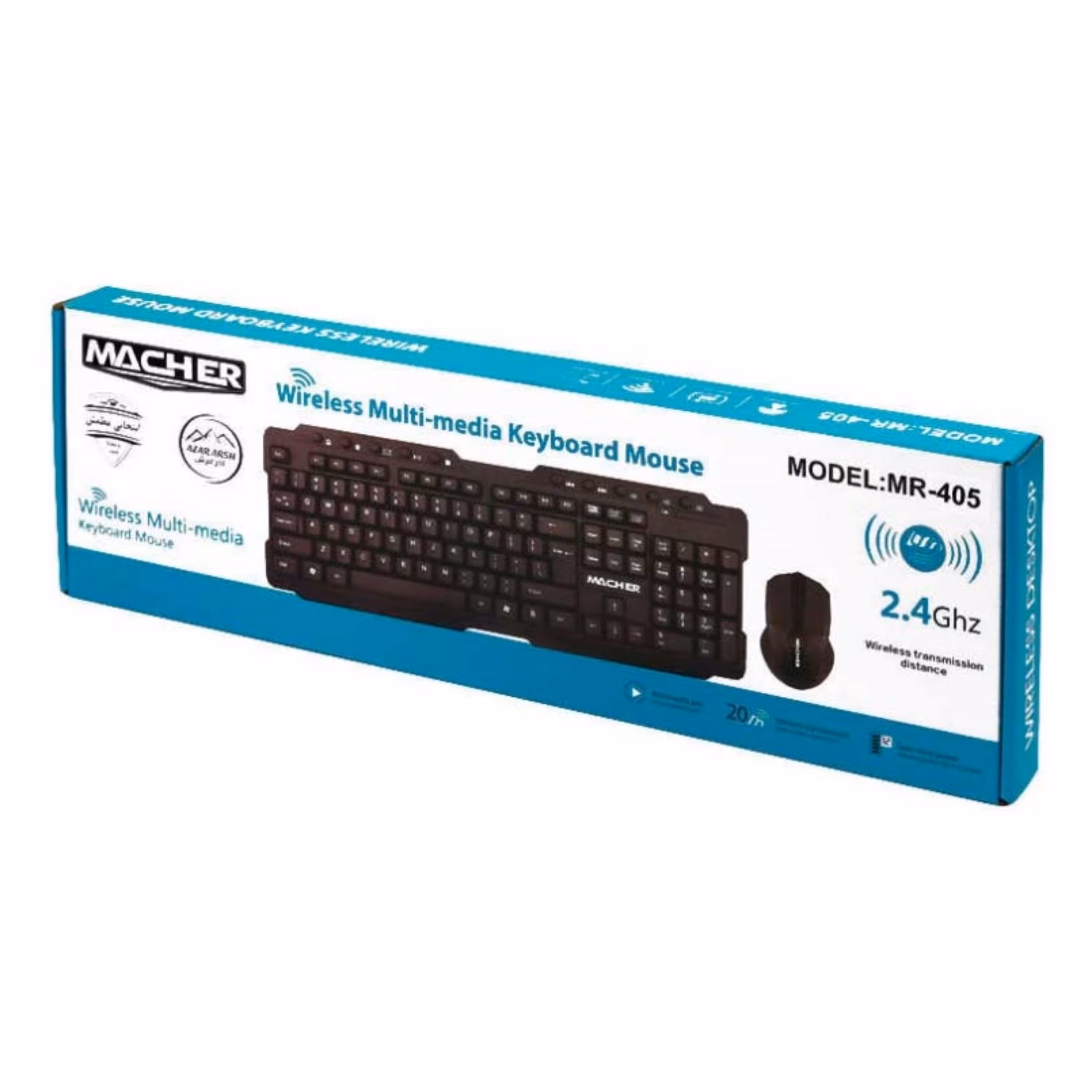 کیبورد و ماوس بی سیم Macher MR-405W با گارانتی 6 ماهه