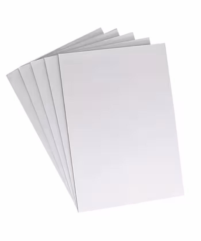 مقوا  یکرو سفید پشت طوسی سایز A4 (رسم)