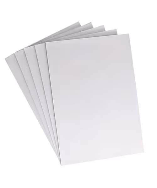 مقوا  یکرو سفید پشت طوسی سایز A4 (رسم)