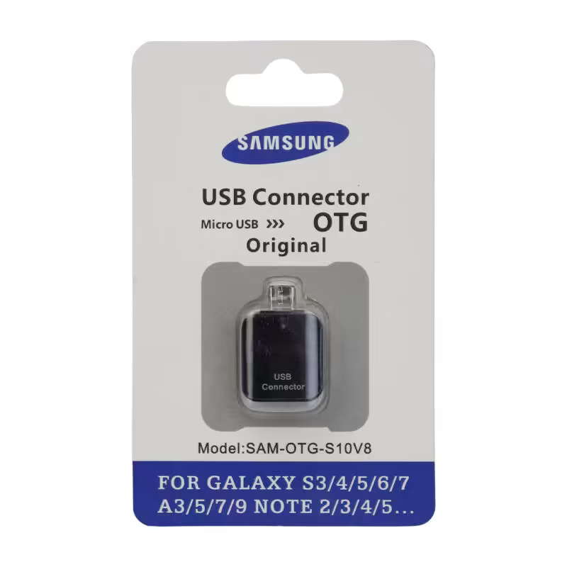 تبدیل Samsung Sam-OTG-S10V8 OTG MicroUSB - سفید
