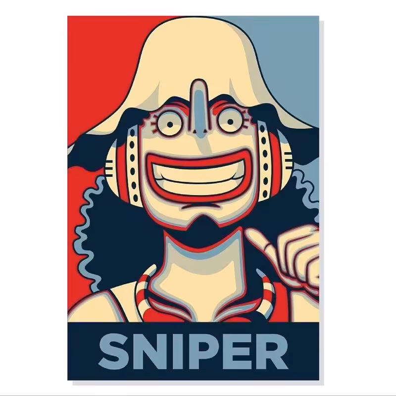 تابلو. شاسی طرح انیمه وان پیس اوسوپ One Piece مدل M0333