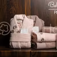 ست حوله عروس و داماد بلو