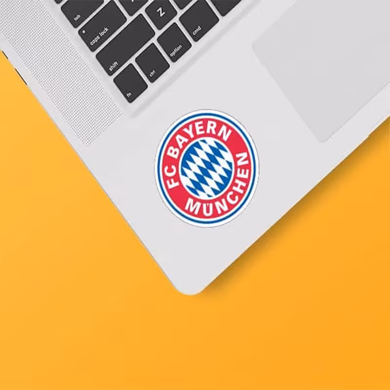 استکیر(برچسب) لپتاپ-طرح تیم بایرن مونیخ -کد1-سفارشی