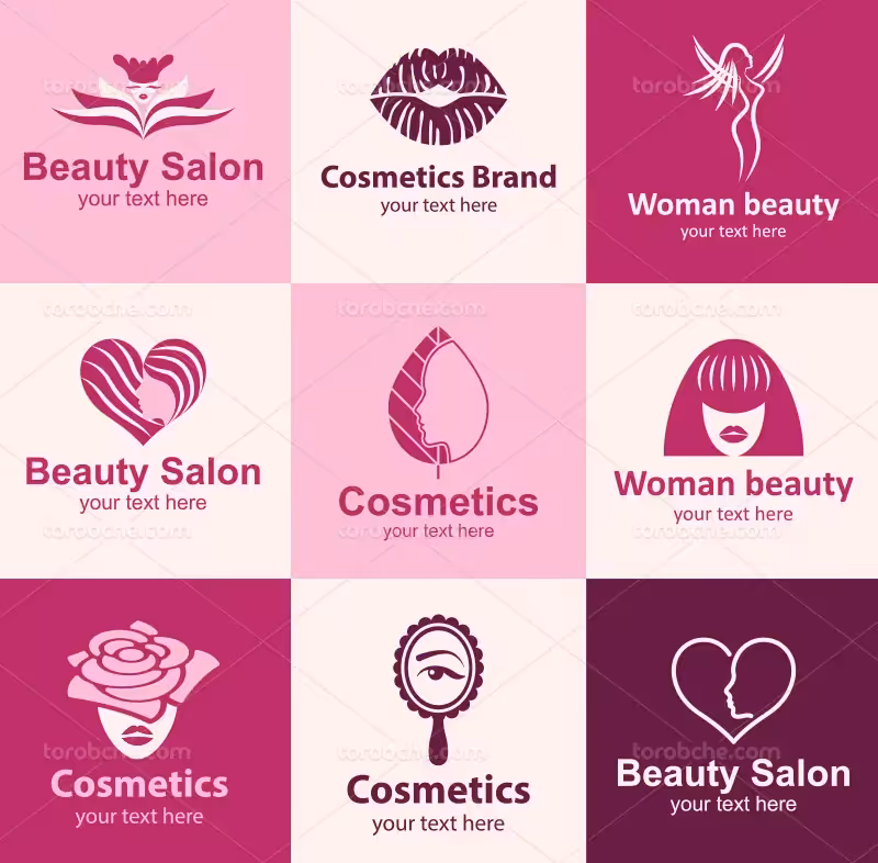 لوگو آرایشگاه زنانه | گرافیک با طعم تربچه