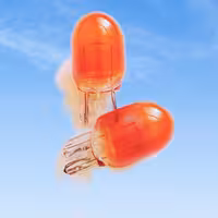 لامپ خودرو  مزدایی نارنجی (تی20) ولتاژ کار12ولت بسته 10 عددی.