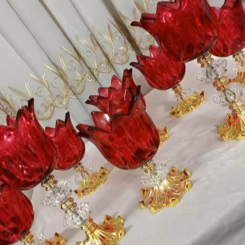 هفت سین سال جدید8پارچه قرمز بنفش شامپاینی عسلی