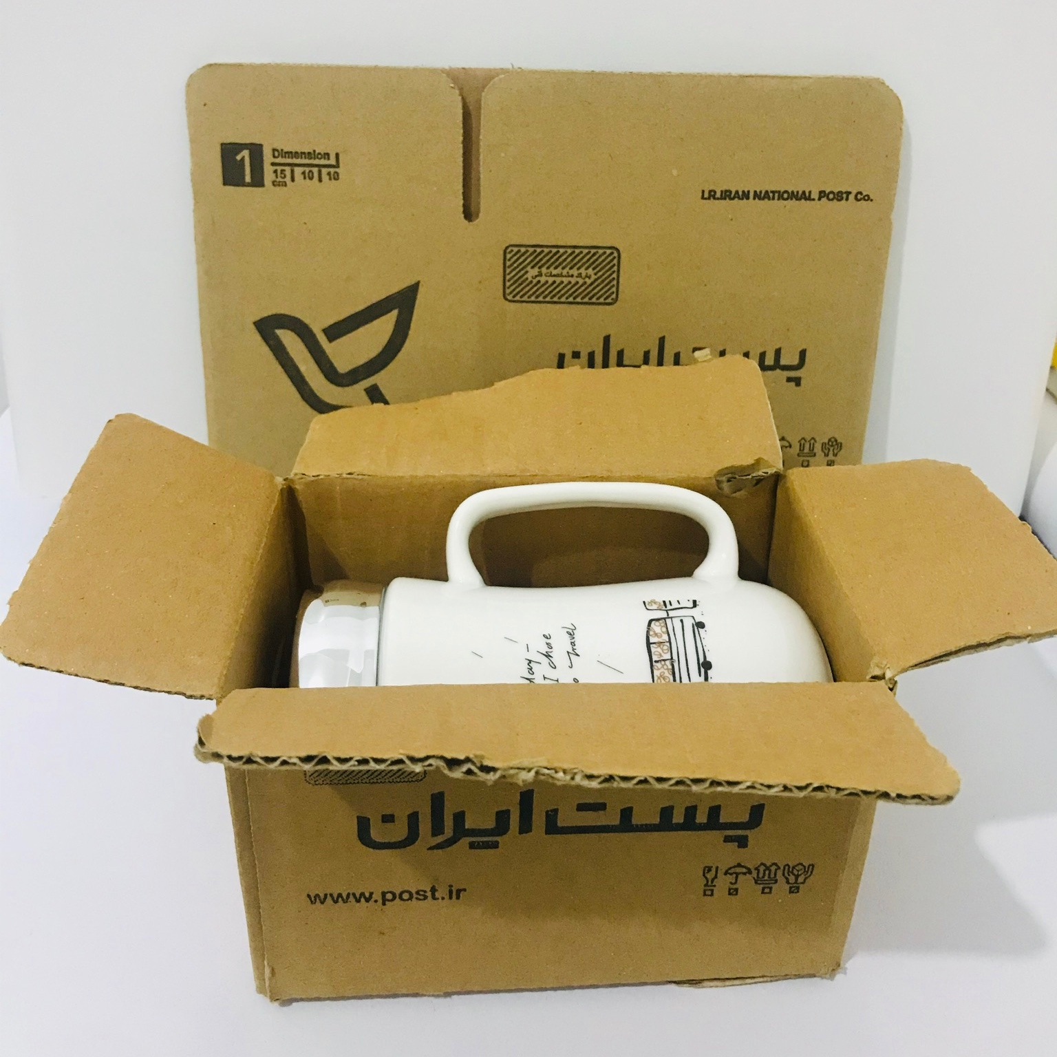 کارتن پستی سایز یک ( طول15عرض10ارتفاع10) 60 عددی