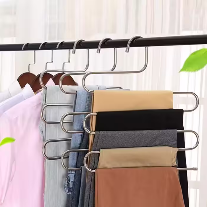 آویز شال مارپیچ آویز شلوار فلزی نظم دهنده کمد دیواری