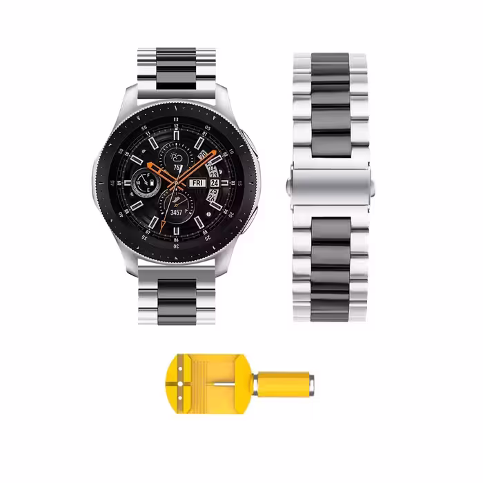 بند ساعت سامسونگ Galaxy Watch 46mm مدل استیل دو رنگ
