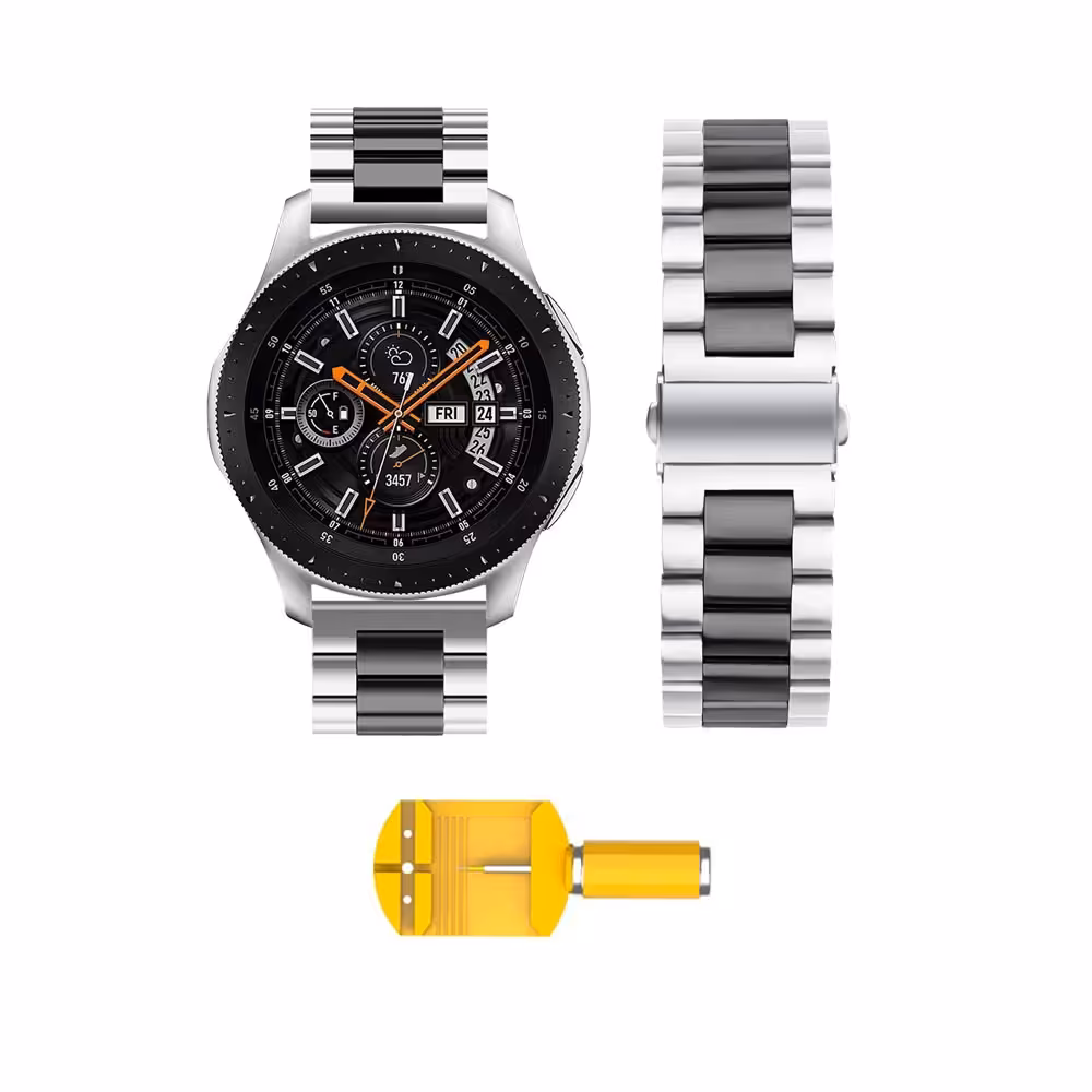 بند ساعت سامسونگ Galaxy Watch 46mm مدل استیل دو رنگ