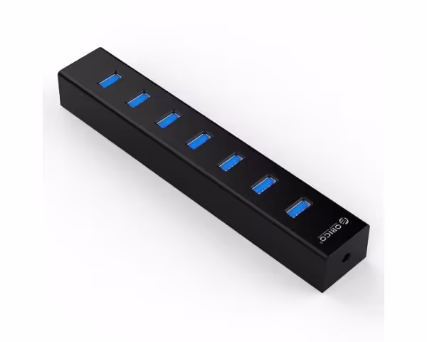 هاب یو اس بی اوریکو 7 پورت USB 3.0 با آداپتور مدل H7013-U3-V1
