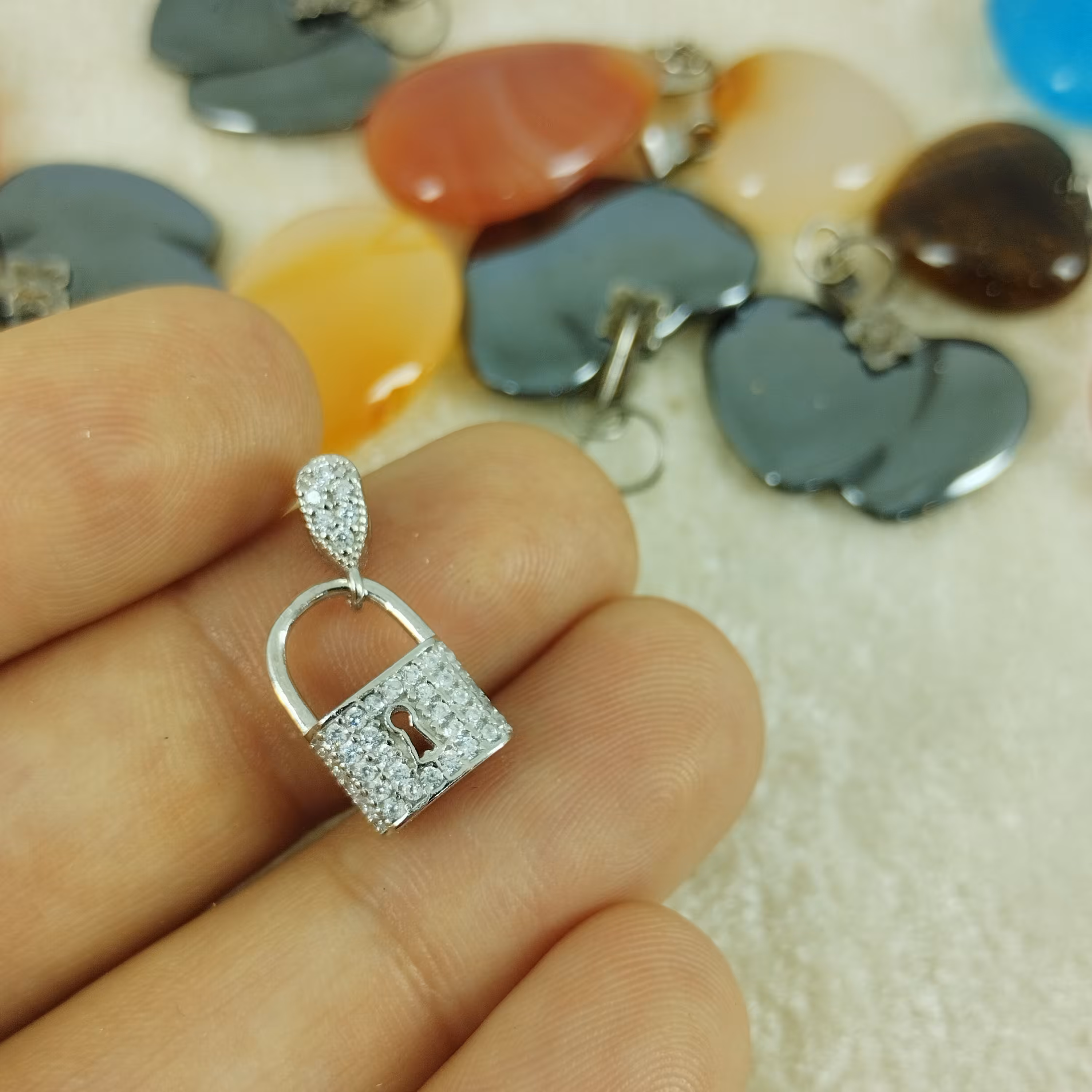 آویز گردنبند نقره زنانه سلین کالا کد 11745756