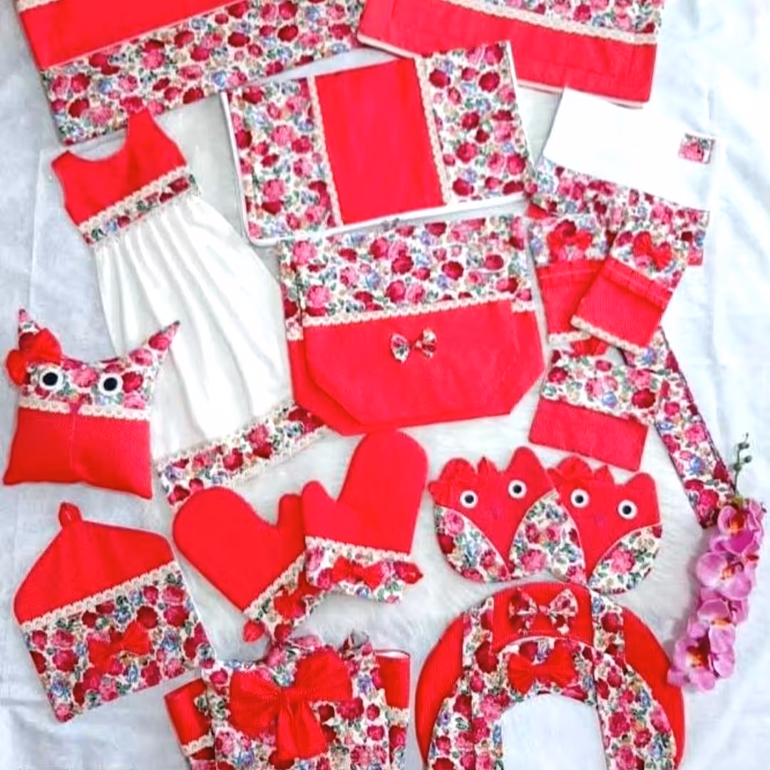 سرویس آشپزخانه 19 پارچه با کتان بروجرد 