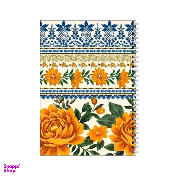 دفتر مشق 100 برگ بامبیلیپ طرح پارچه گلدار کد 8294274