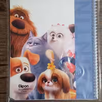 دفتر نقاشی 40 برگ سیمی الیپون طرح خانواده سگ ها جلد مقوایی