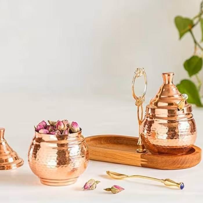 ظرف   نانوشده 2تایی مناسب سرو مربا و عسل و یا شکر و قهوه  محصول صادراتی 