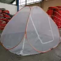 پشه بند مسافرتی فنری 12 نفره کیف ضخیم تور ریز بافت 