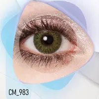 لنز رنگی و طبی رنگی سبز دور مشکی مارک کلیر ویژن ساخت کره