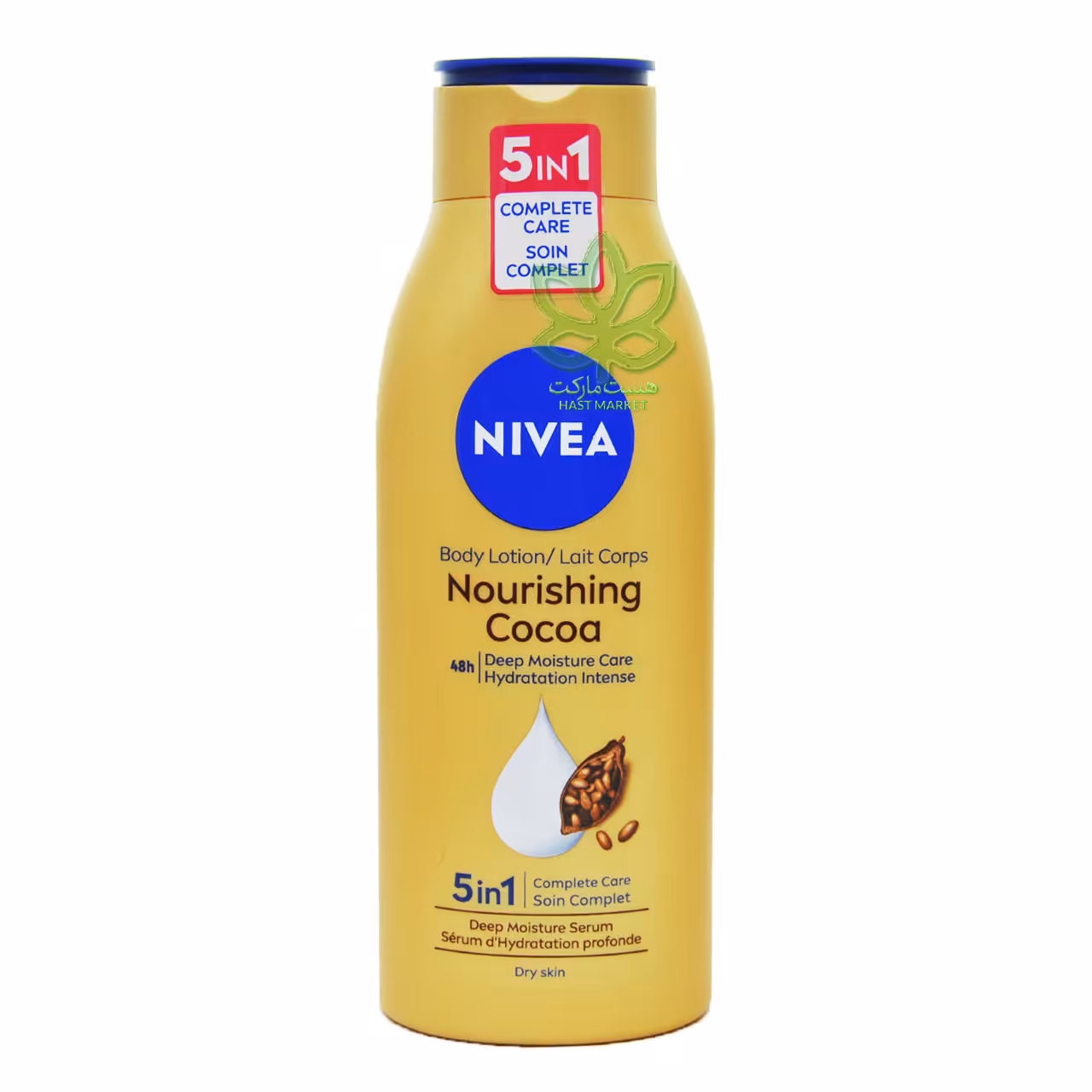 لوسیون بدن مغذی عمیق پوست خشک با کره کاکائو 400 میل نیوآ - nivea