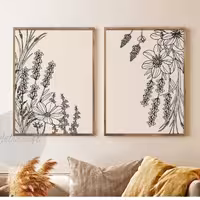 تابلو نقاشی مینیمال 2 شیک و لاکچری تماما کار دست 