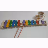 بلز نوت 15 رنگی پایه چوبی کودک «اسباب بازی سرگرمی موسیقی کودکان»