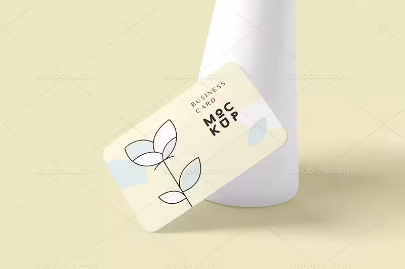موکاپ لایه باز کارت ویزیت تک رو با کیفیت | گرافیک با طعم تربچه