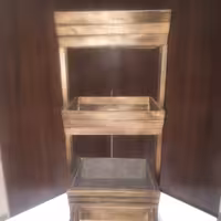 سبد سیب زمینی وپیاز چوبی