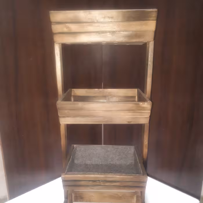 سبد سیب زمینی وپیاز چوبی