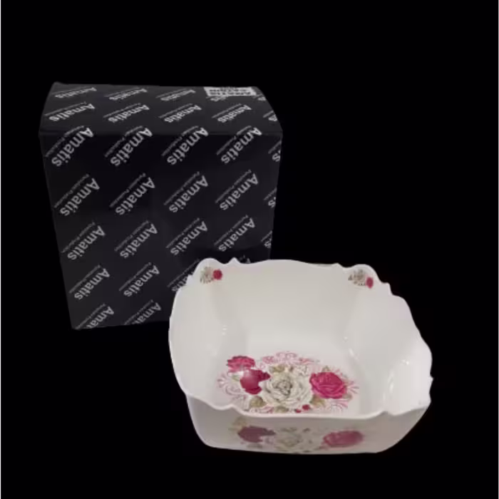 کاسه مربع گود گلدار با کیفیت عالی