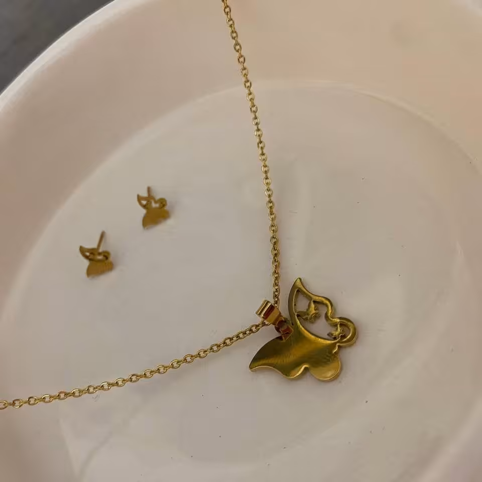 نیم ست پروانه استیل رنگ ثابت مناسب استفاده دائمی