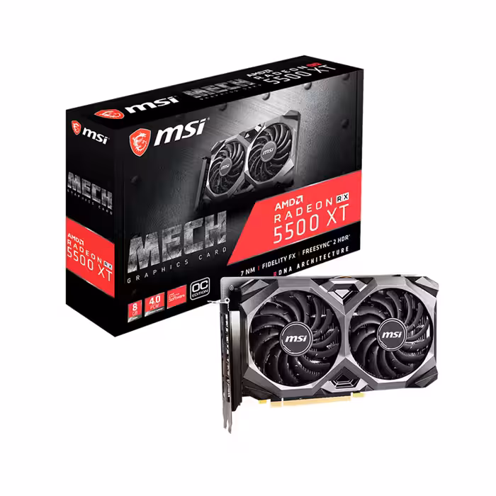 کارت گرافیک ام اس آی مدل RX 5500 XT MECH OC با حافظه 8 گیگابایت