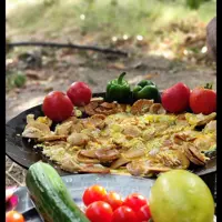 ساج بزرگ چدنی سایز 50 مناسب پخت نان و پخت غذا در بیرون از شهر