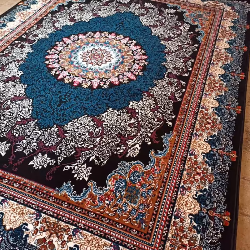 فرش ماشینی  9متری قیمت مناسب کاشان 440 شانه تراکم 800