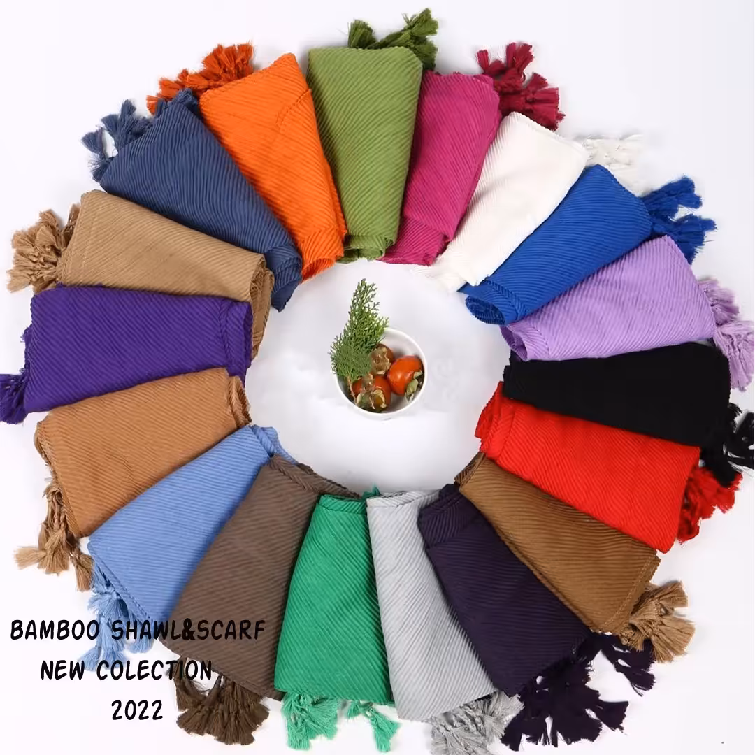 شال پلیسه سه منگوله