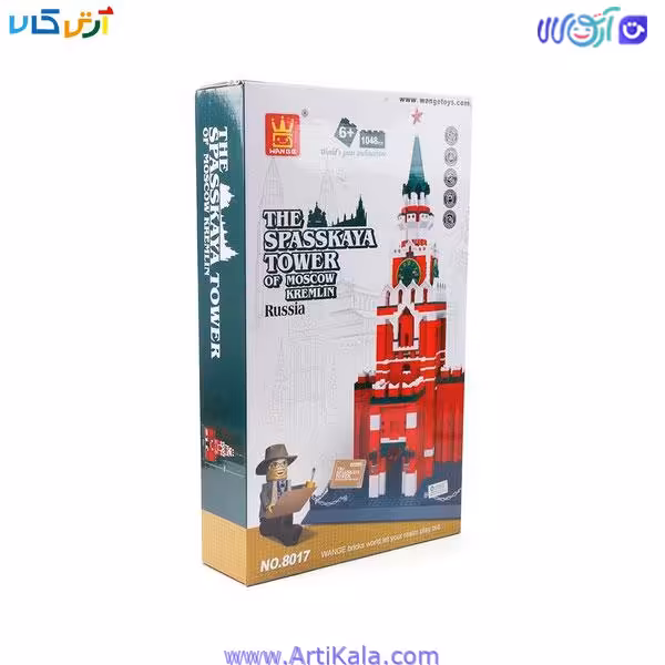 لگو 1048 قطعه برج اسپاسکایا مدل wange8017