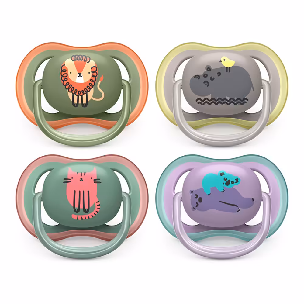 پستانک الترا ایر 18-6 ماه دو عددی طرح حیوانات فیلیپس اونت Philips Avent