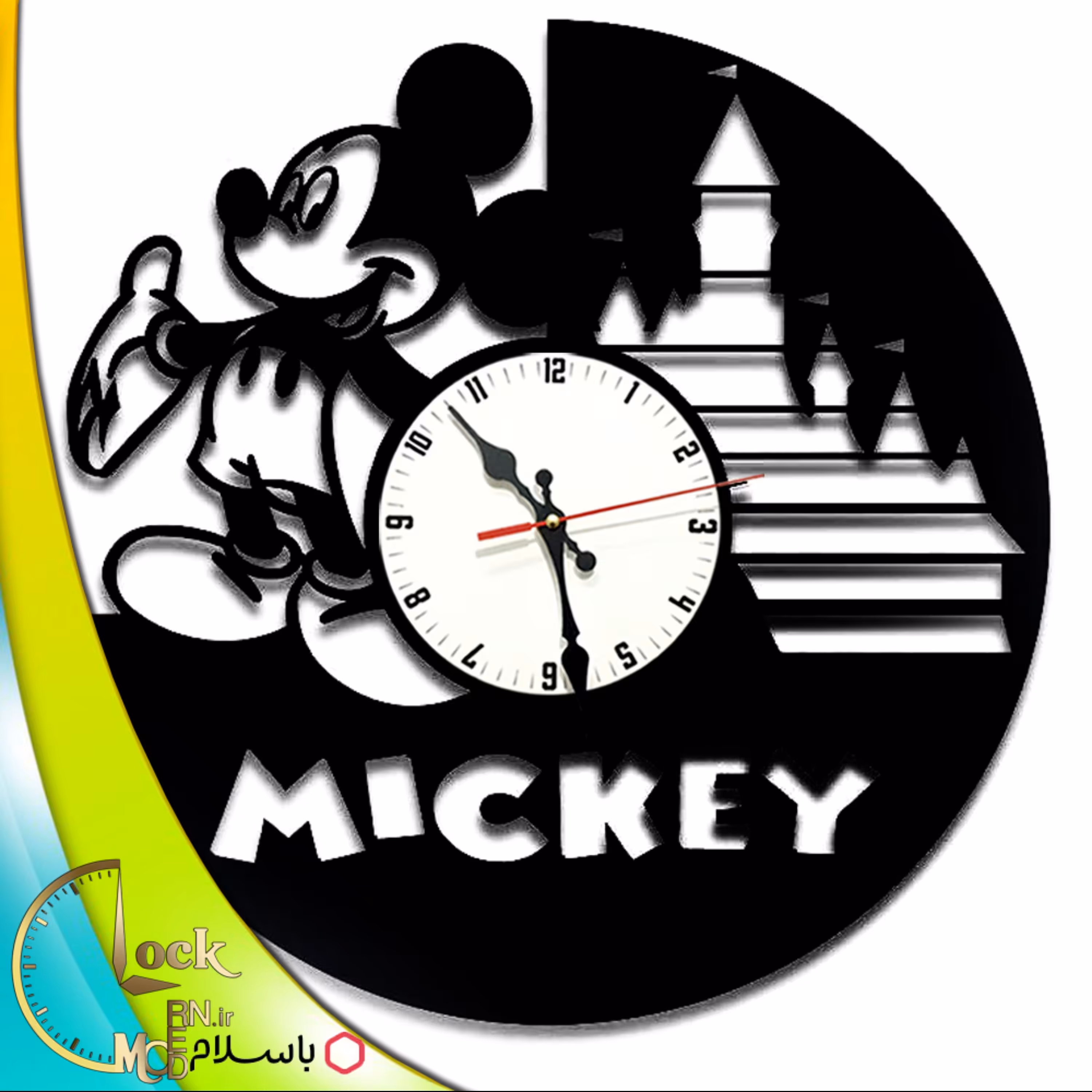 ساعت دیواری طرح کودکانه کد 489 (پس کرایه)