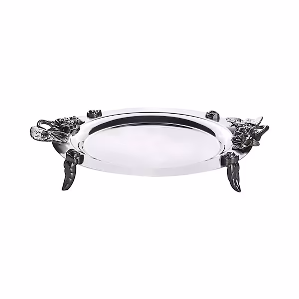 سینی گرد کوچک نگار مدل رز