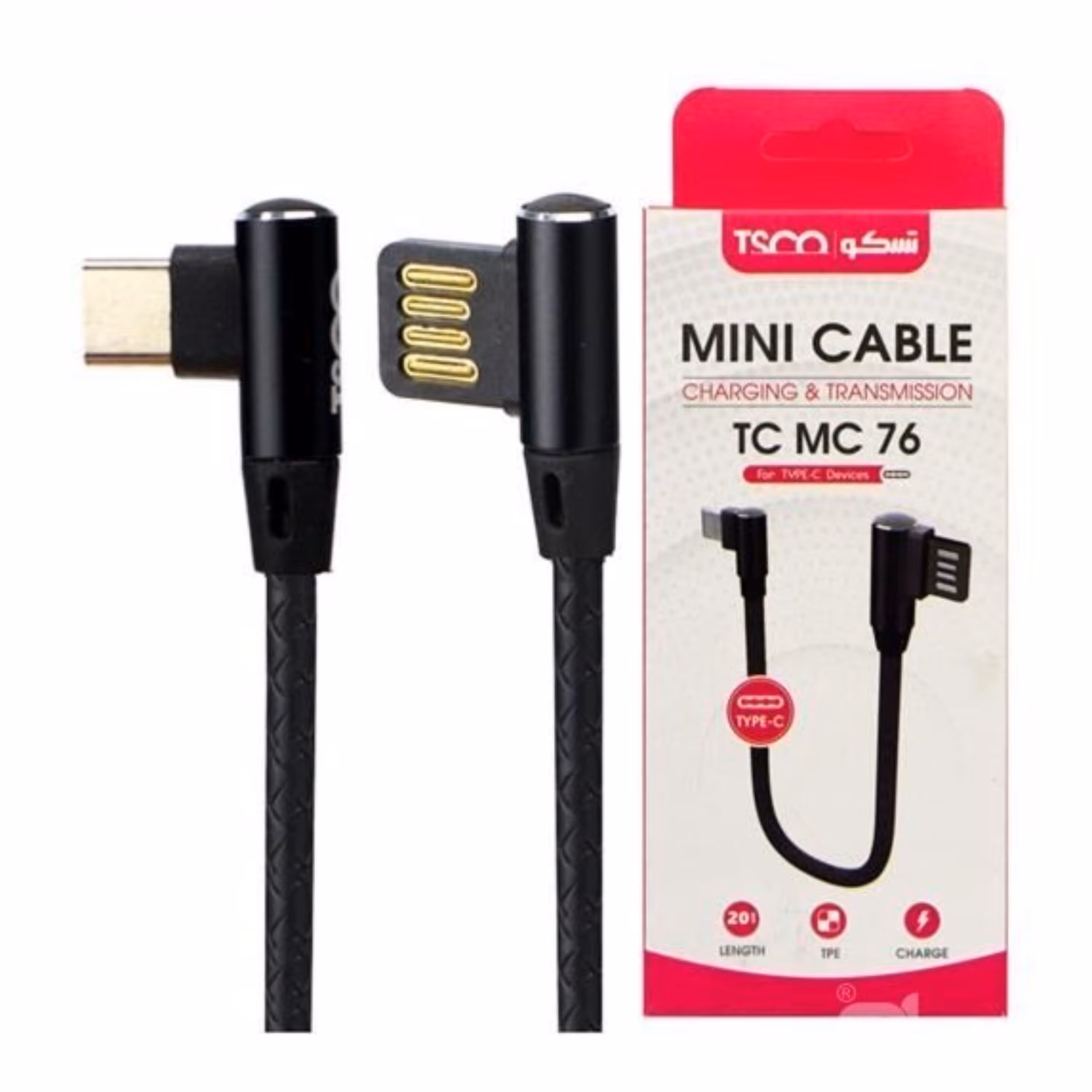کابل تبدیل USB به USB-C تسکو مدل (TC MC76)