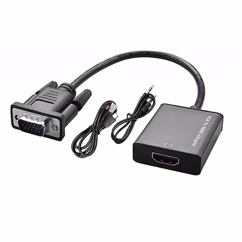 تبدیل vga به hdmi با کابل صدا و برق