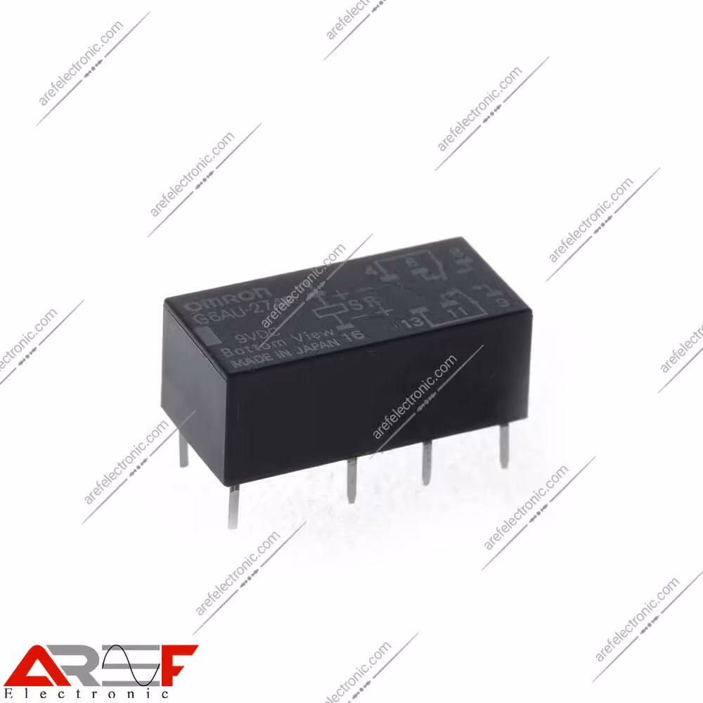 رله امرن لچ مدل G6AU-274P دارای 9 ولت و 8 پین - فروشگاه عارف الکترونیک